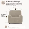 Extra Vastag Prémium Fotelhuzat - Glamour Bézs